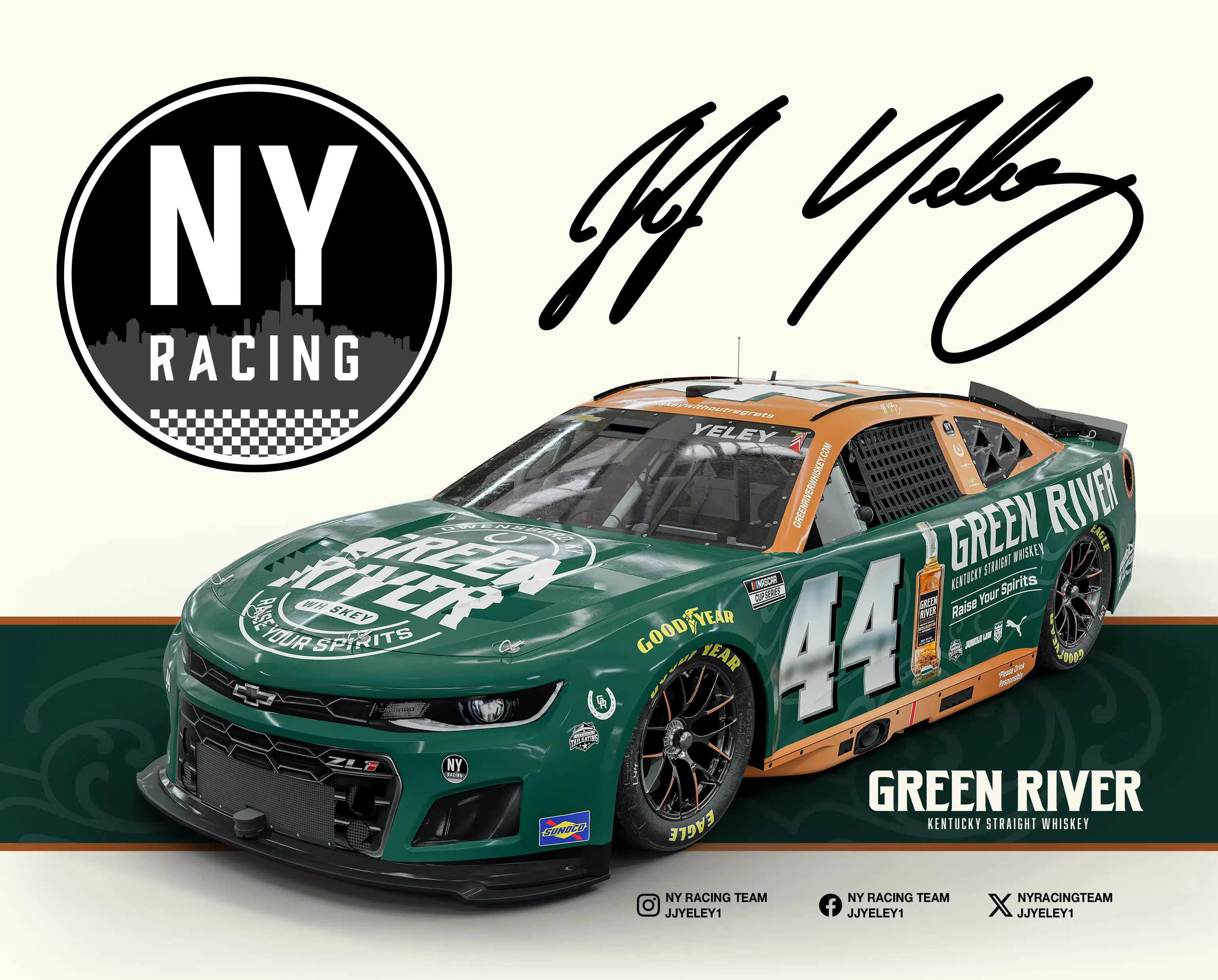 Green River Whiskey Joins NY Racing Team and J.J. Yeley In Quest